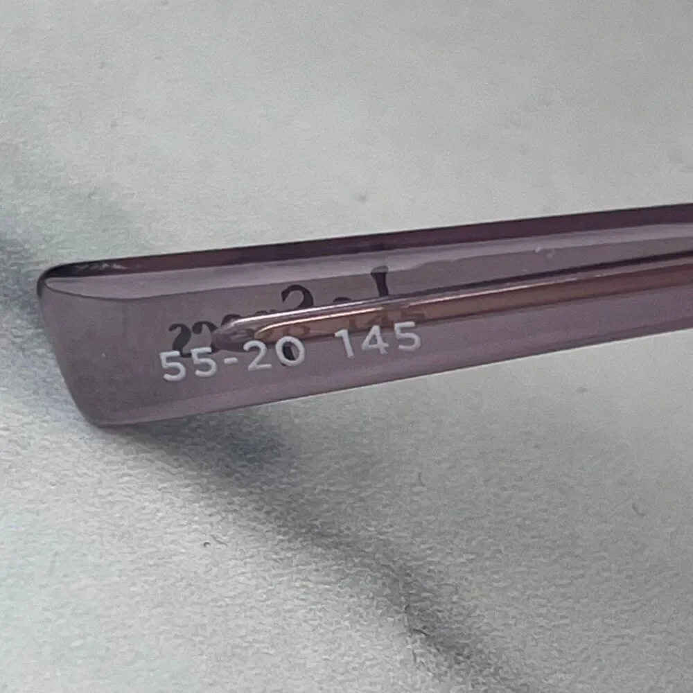 LeSpec METAGALACTIC Sunglasses Metal Gold Frame Lilac Lenses 55-20-145 Unisex - Picture 12 of 12